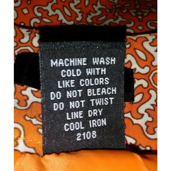 Rafaella Petite Womens Pencil Skirt Size 6P Orange White - Picture 9 of 9